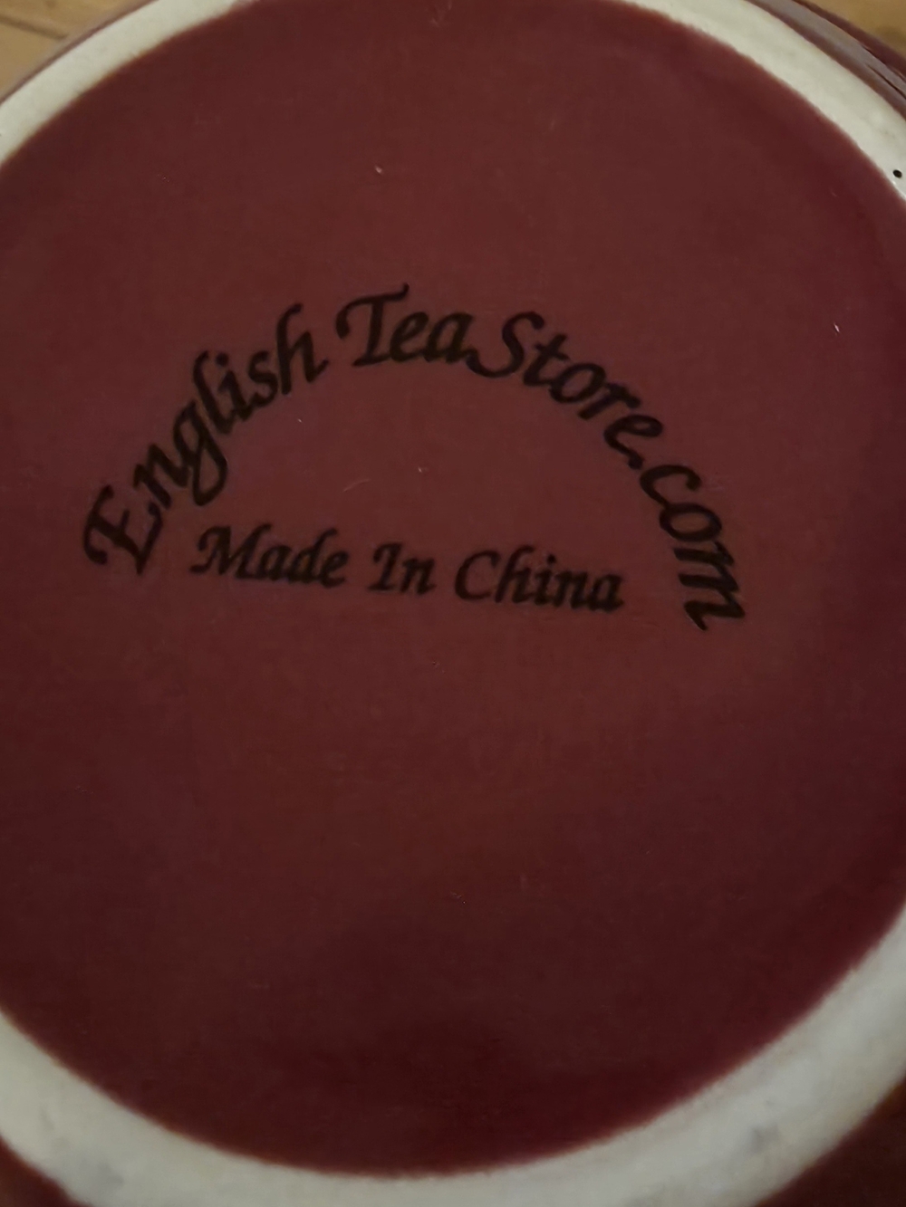 Ceramic Teapot and Cup Set in Deep Burgundy - Picture 7 of 7